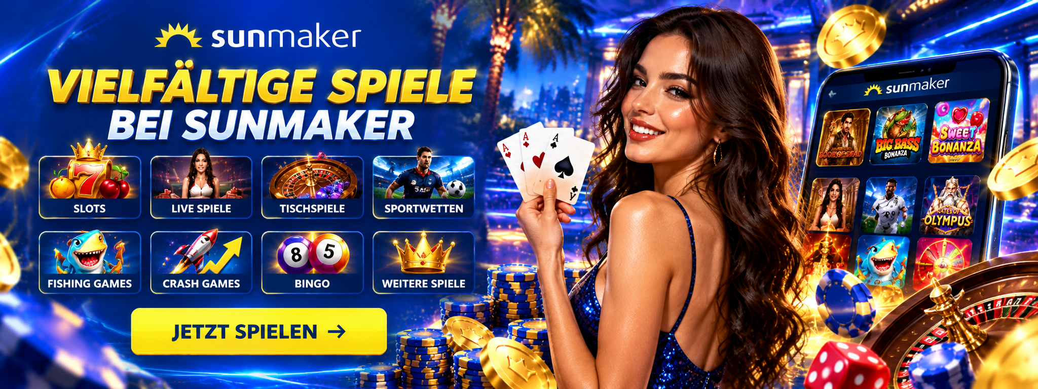 Sunmaker 100 € Willkommensbonus